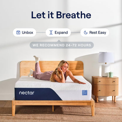 Nectar 12 Memory Foam Mattress, Queen, Medium Firm, 1-Year Trial