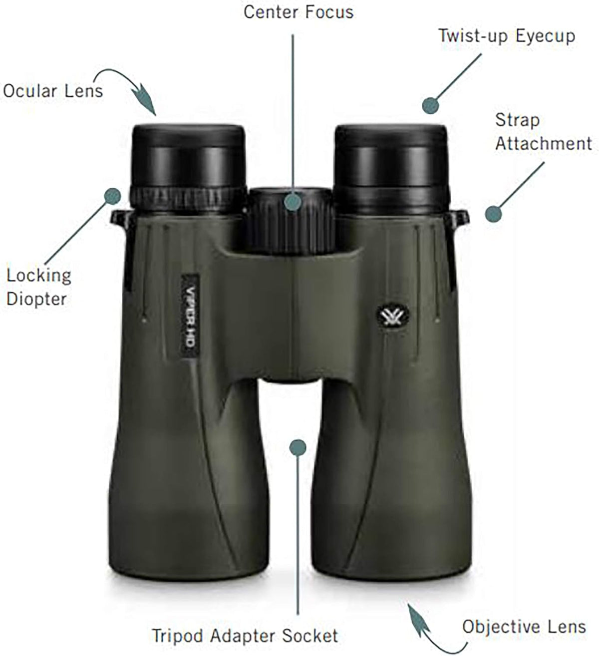 Vortex Viper HD Roof Prism Binoculars 8x42