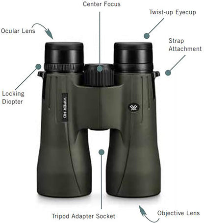 Vortex Viper HD Roof Prism Binoculars 8x42