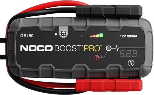 Noco Boost GB150: 3000A UltraSafe Jump Starter – 12V Lithium Battery Booster Pack, Portable Jump Box, Power Bank & Jumper Cables - for 9.0L Gas and 7.0L Diesel Engines