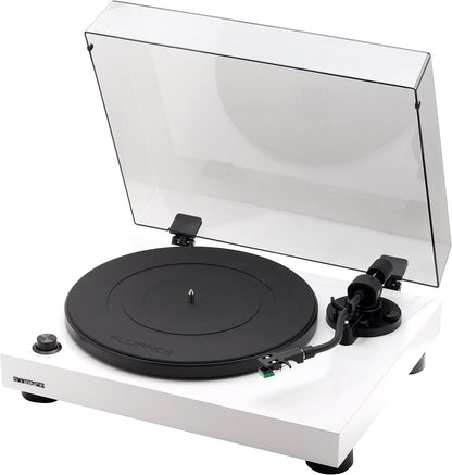 Fluance RT81 Elite High Fidelity Vinyl Turntable Record Player with Audio Technica AT95E Cartridge, Belt Drive, Built-in Preamp, Adjustable Counterweight, High Mass MDF Wood Plinth - Walnut
