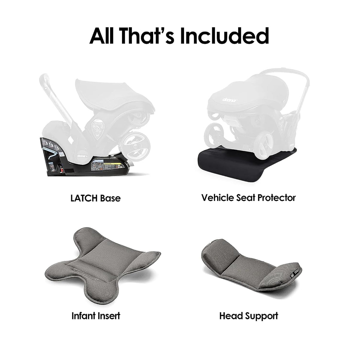 Car Seat  Stroller, Nitro Black - All in One Travel System Dona
