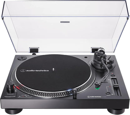 Audio-Technica AT-LP120XUSB-BK Direct-Drive Turntable (Analog & USB), Fully Manual, Hi-Fi, 3 Speed, Convert Vinyl to Digital, Anti-Skate and Variable Pitch Control, Black