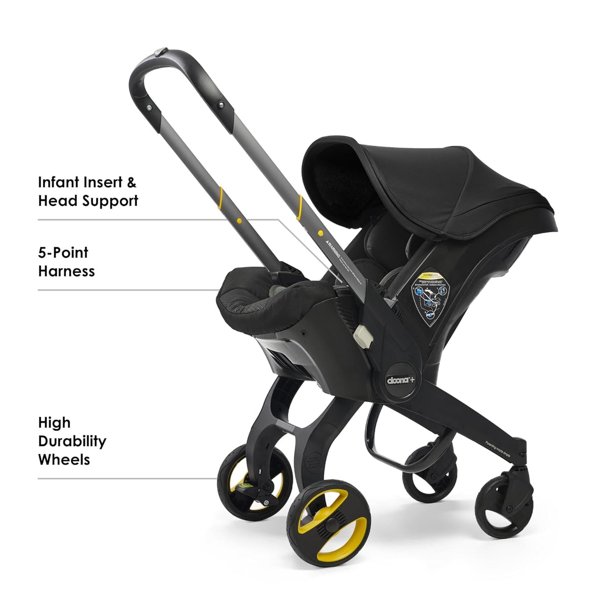 Car Seat  Stroller, Nitro Black - All in One Travel System Dona