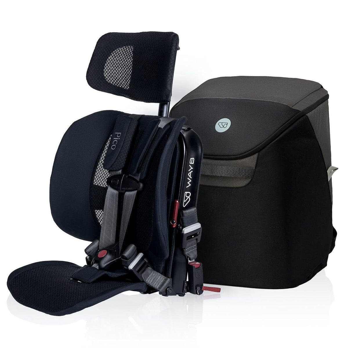 Wayb Pico Travel Car Seat with Premium Carrying Bag- Lightweight, Portable, Foldable