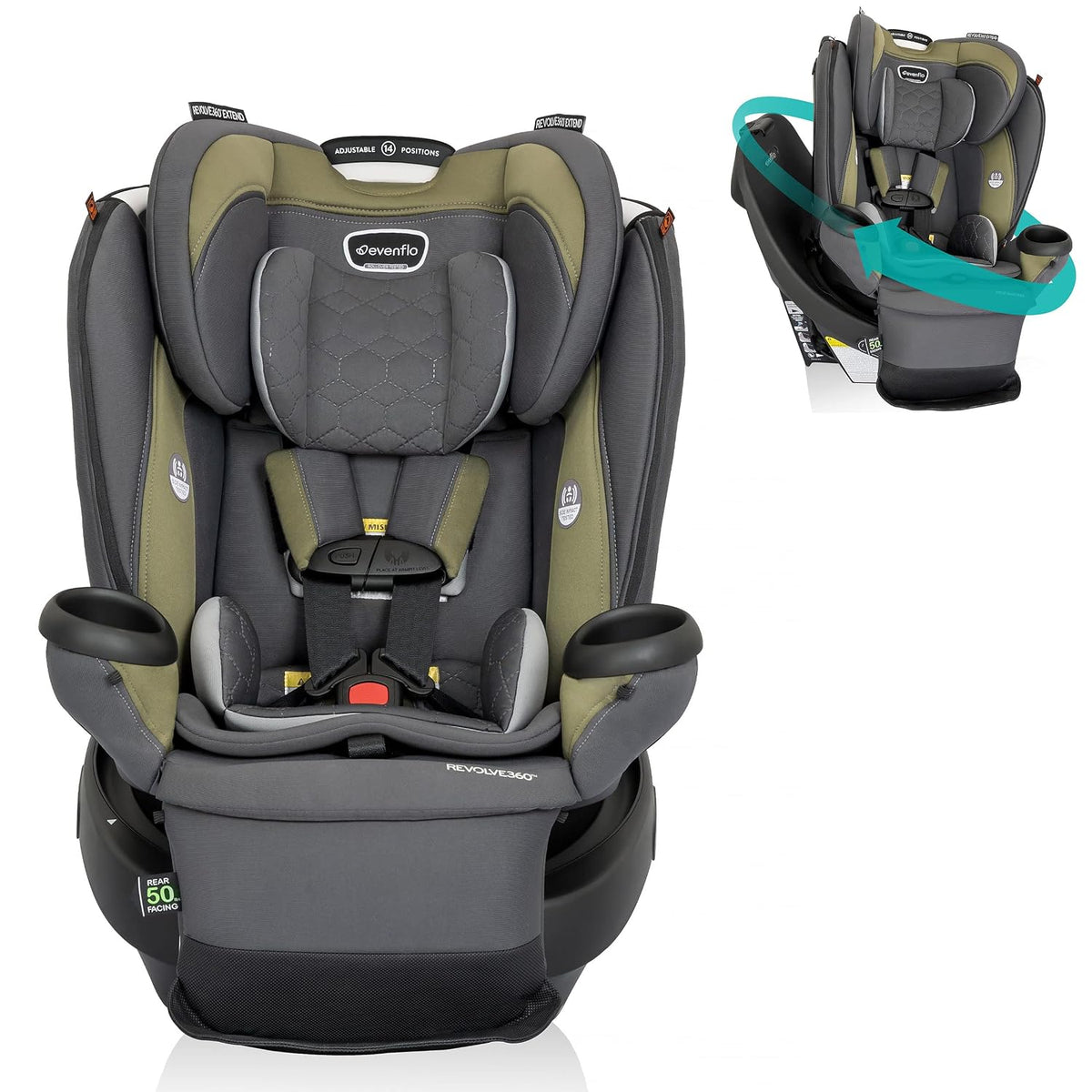 Evenflo Revolve360 Extend All-in-One Rotating Car Seat