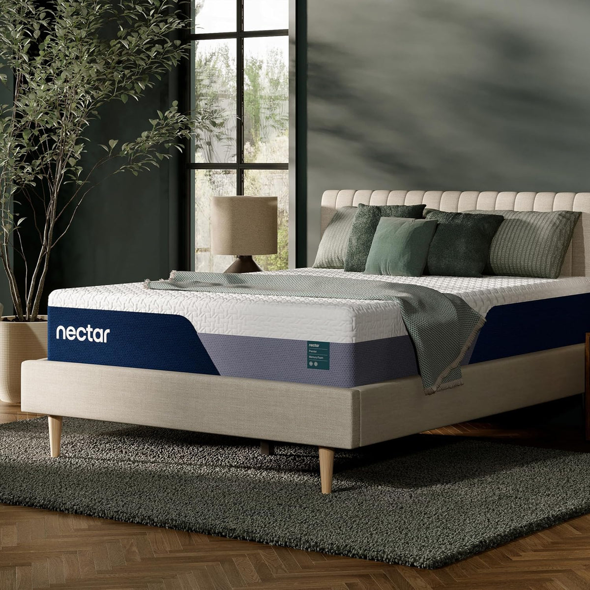 Nectar 12 Memory Foam Mattress, Queen, Medium Firm, 1-Year Trial