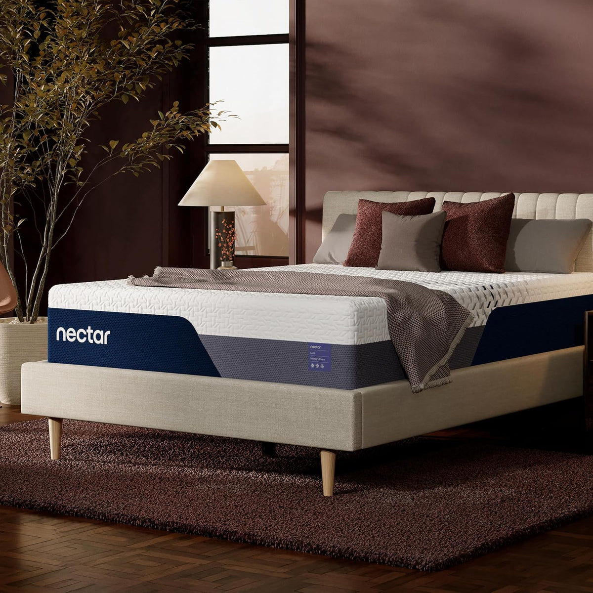 Nectar 12 Memory Foam Mattress, Queen, Medium Firm, 1-Year Trial