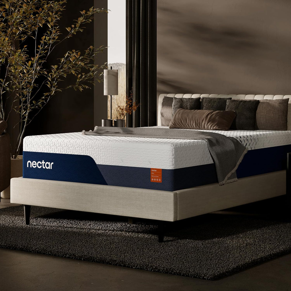 Nectar 12 Memory Foam Mattress, Queen, Medium Firm, 1-Year Trial