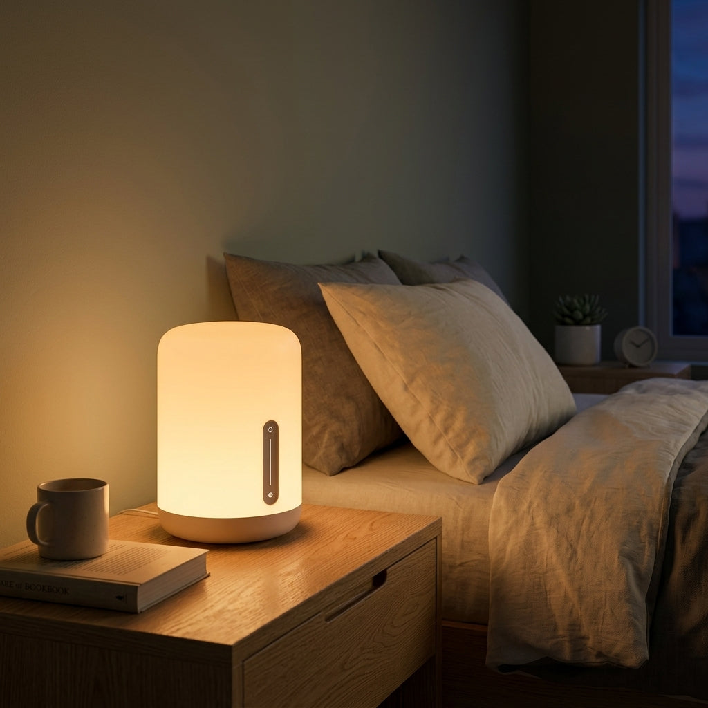 Smart Bedside Lamp with App, Voice & Touch Control
