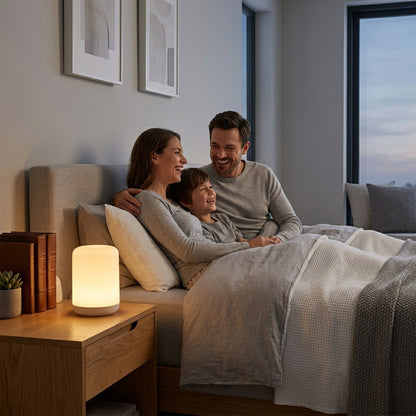 Smart Bedside Lamp with App, Voice & Touch Control